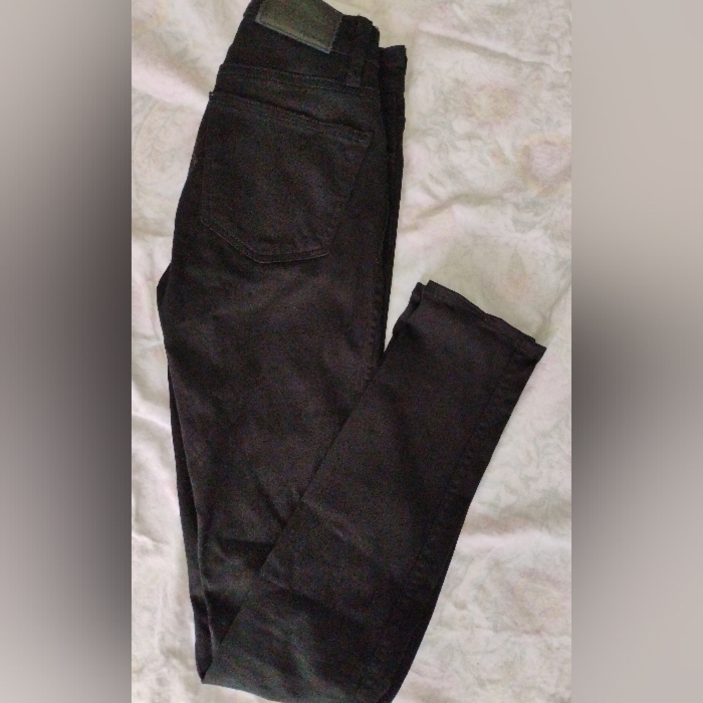 Madewell Black Highrise Skinny Jeans for Effortless Elegance Sz 23